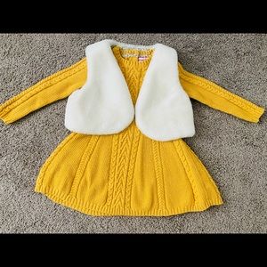 3T Sweater dress and vest